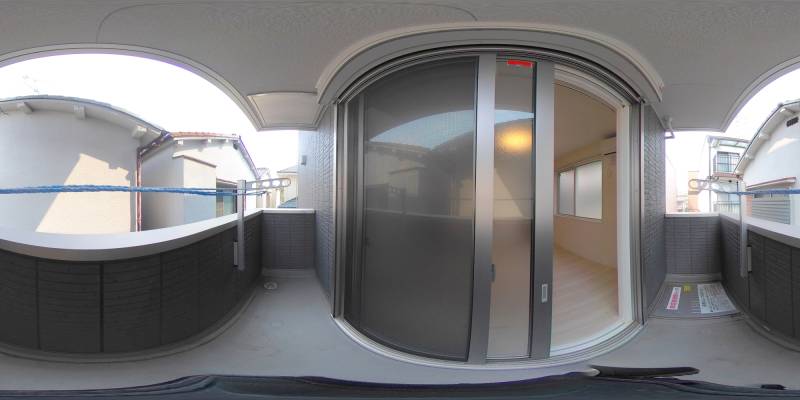 パノラマ画像バルコニー