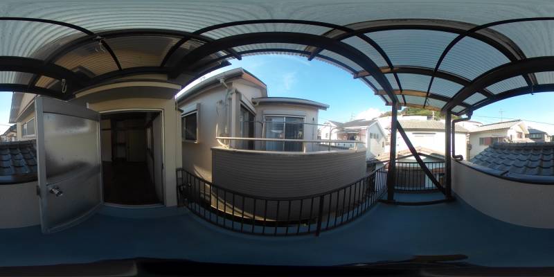 パノラマ画像バルコニー