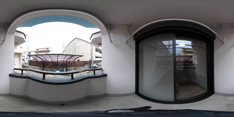 パノラマ画像バルコニー