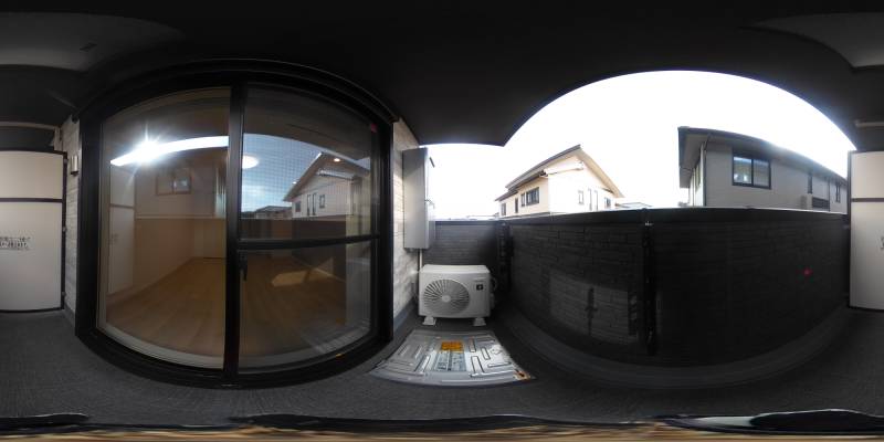 パノラマ画像バルコニー