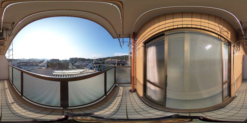 パノラマ画像バルコニー