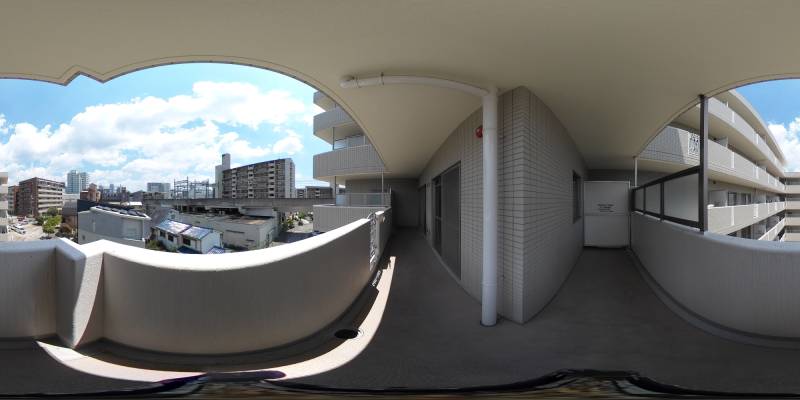 パノラマ画像バルコニー