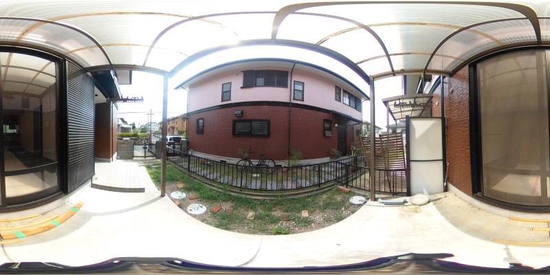 パノラマ画像バルコニー