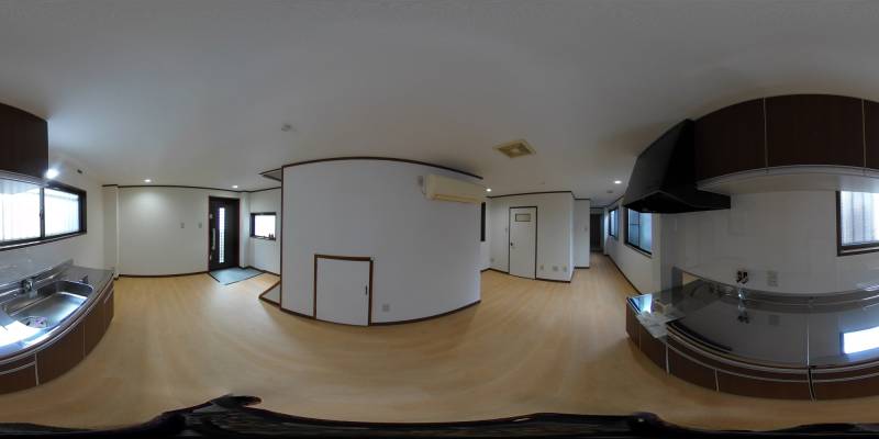 パノラマ画像キッチン