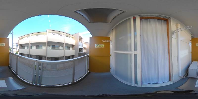 パノラマ画像バルコニー