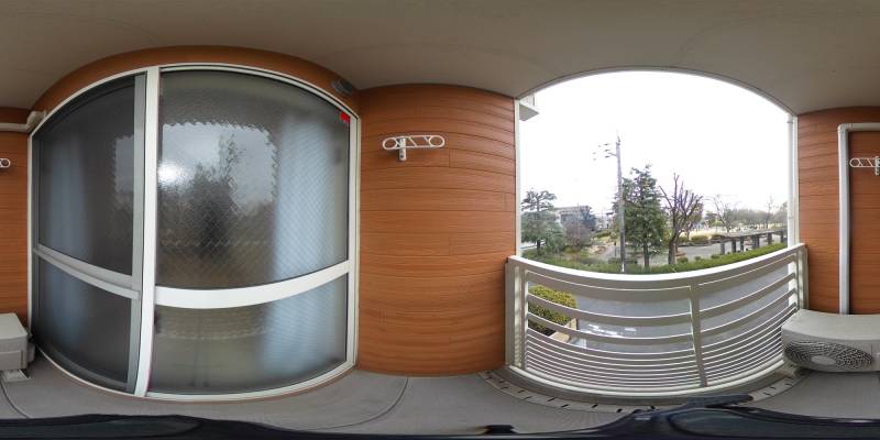 パノラマ画像バルコニー