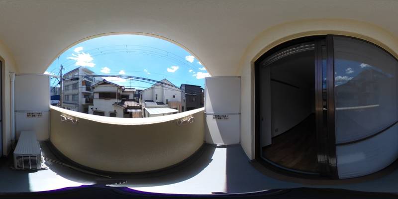 パノラマ画像バルコニー