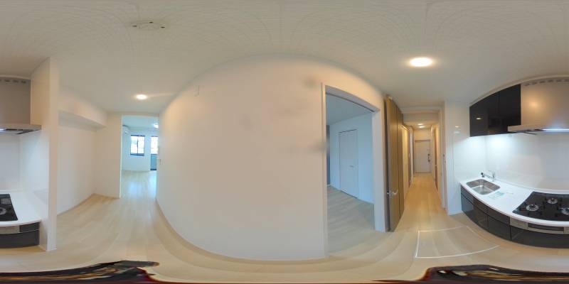 パノラマ画像キッチン