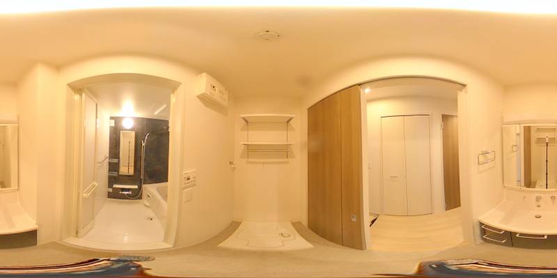 パノラマ画像洗面所