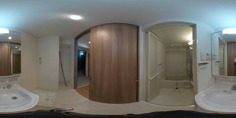 パノラマ画像洗面所