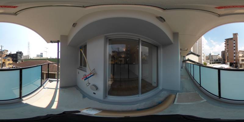 パノラマ画像バルコニー