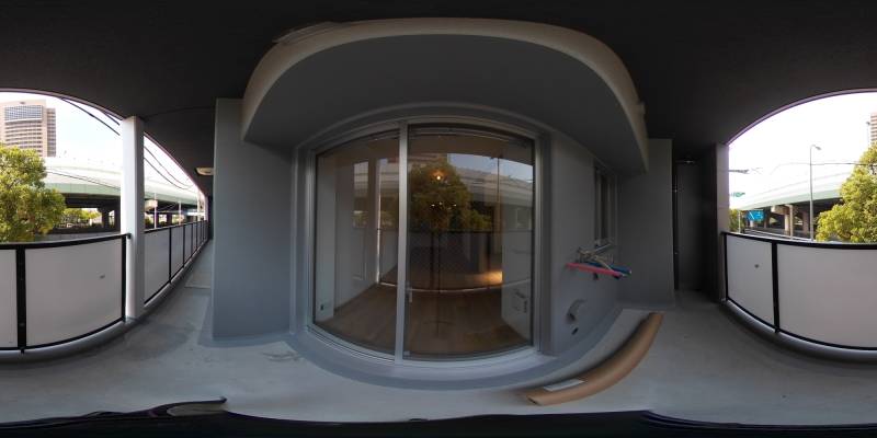 パノラマ画像バルコニー