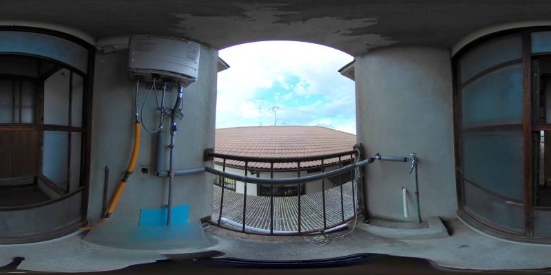 パノラマ画像バルコニー