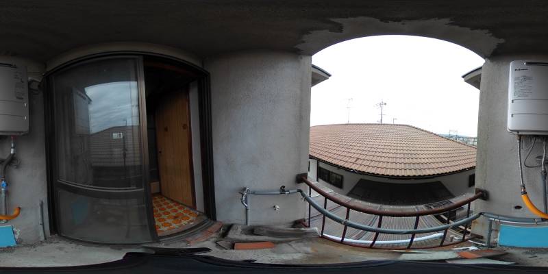 パノラマ画像バルコニー