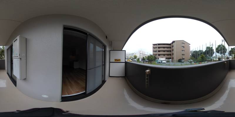 パノラマ画像バルコニー