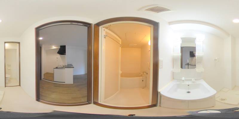 パノラマ画像洗面所