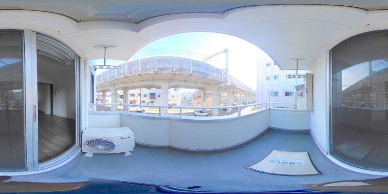 パノラマ画像バルコニー