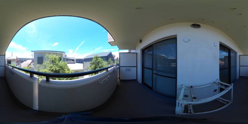 パノラマ画像バルコニー