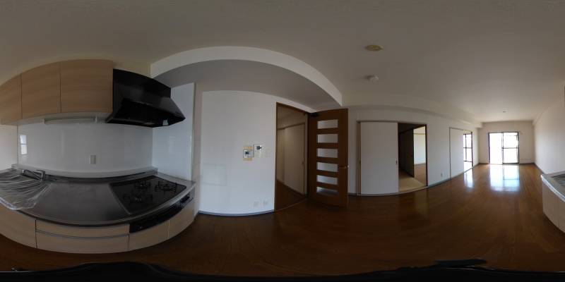 パノラマ画像キッチン