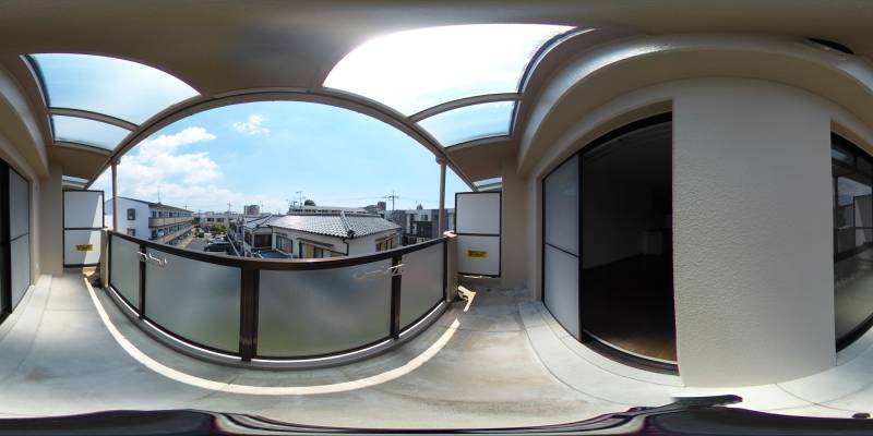 パノラマ画像バルコニー