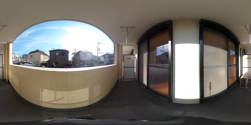 パノラマ画像バルコニー