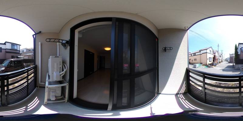 パノラマ画像バルコニー