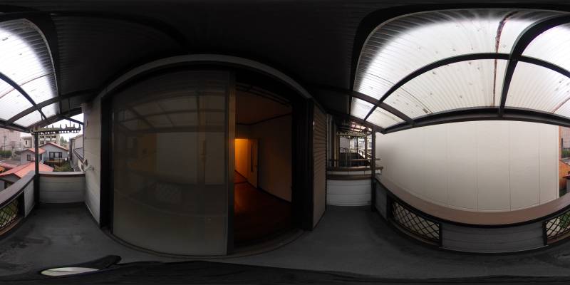 パノラマ画像バルコニー