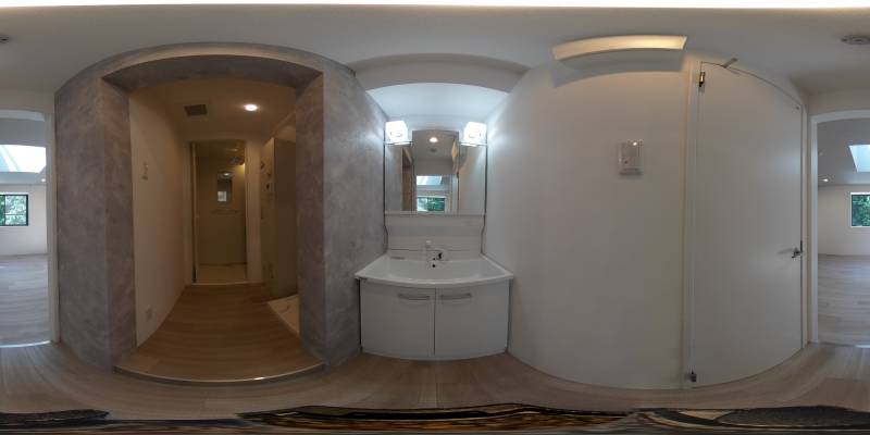 パノラマ画像洗面所