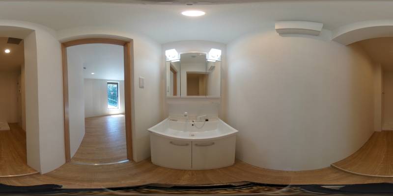 パノラマ画像洗面所