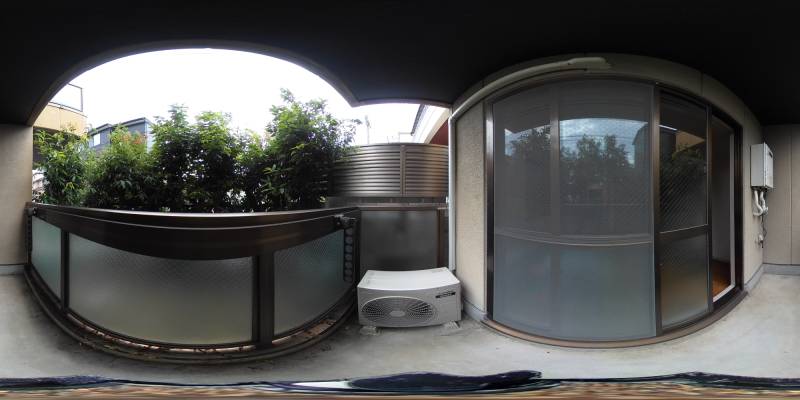 パノラマ画像バルコニー