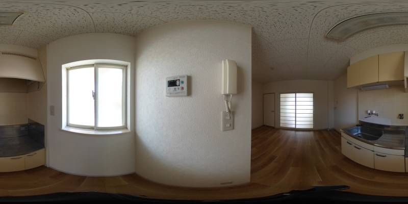 パノラマ画像キッチン