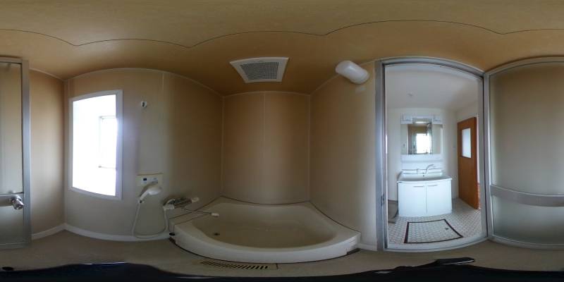 パノラマ画像バスルーム