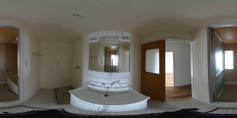 パノラマ画像洗面所