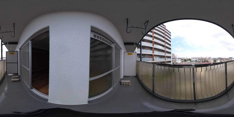 パノラマ画像バルコニー