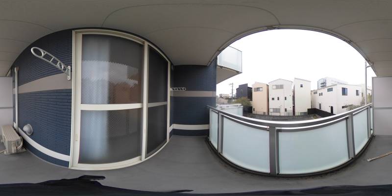 パノラマ画像バルコニー