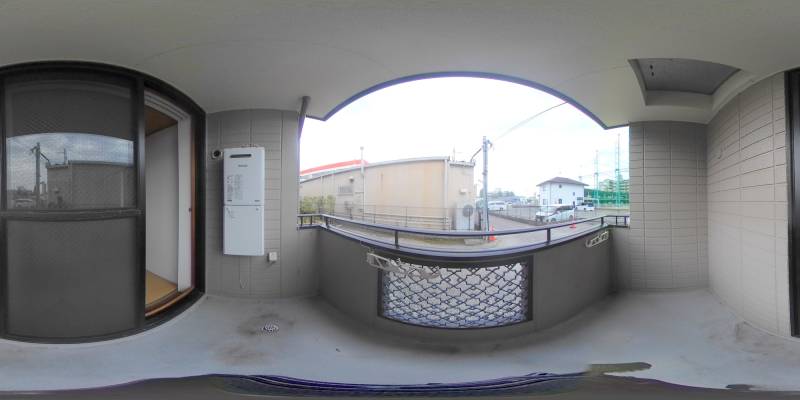 パノラマ画像バルコニー