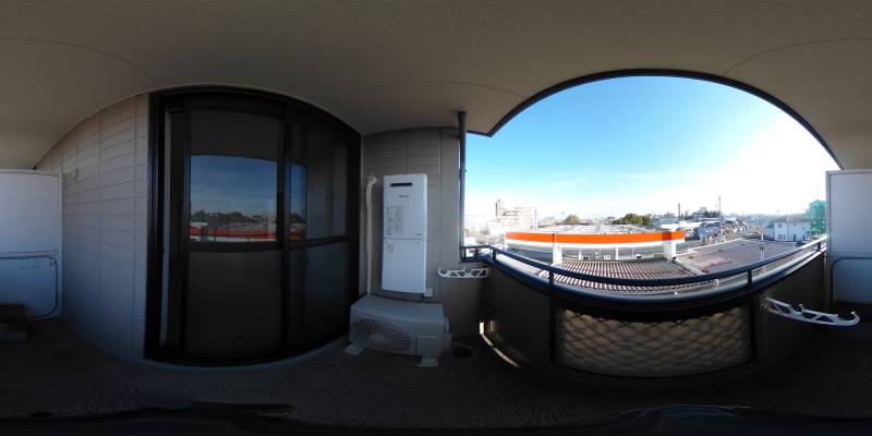 パノラマ画像バルコニー