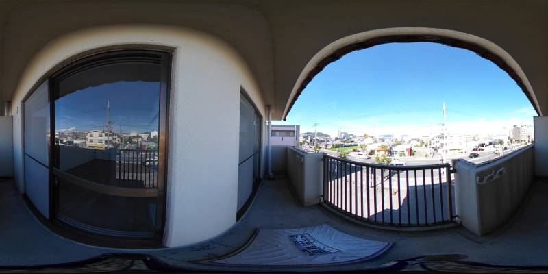 パノラマ画像バルコニー