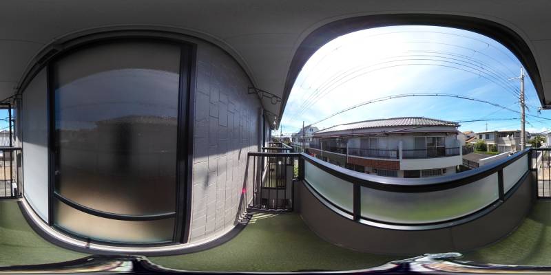 パノラマ画像バルコニー