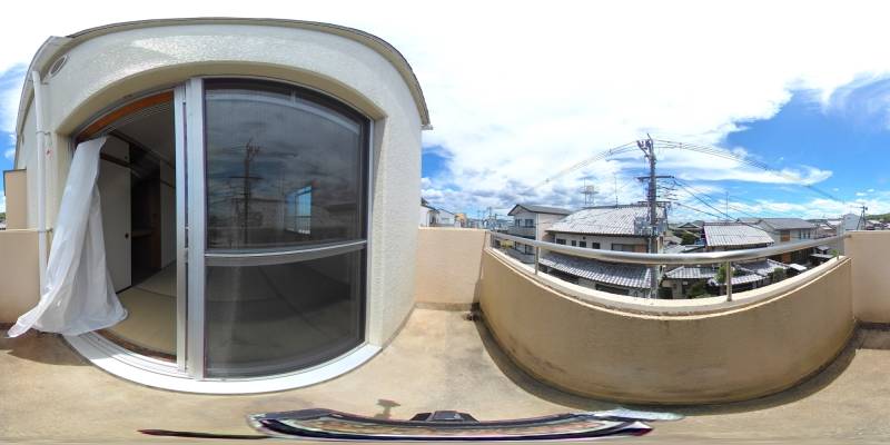 パノラマ画像バルコニー