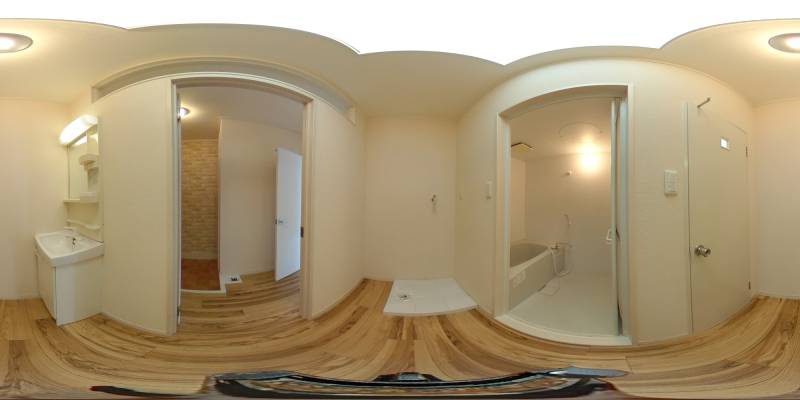 パノラマ画像洗面所