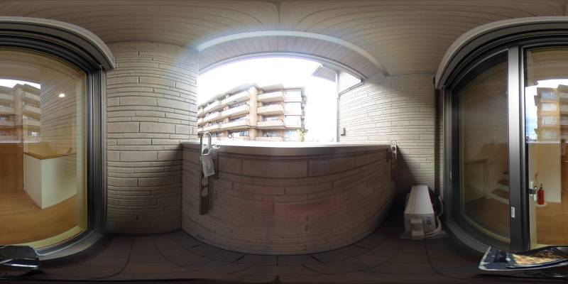 パノラマ画像バルコニー