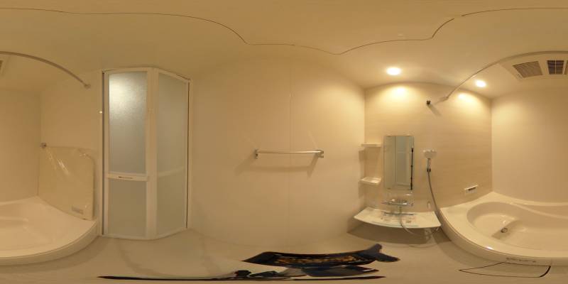 パノラマ画像バスルーム