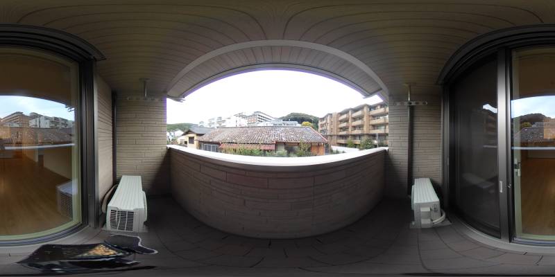 パノラマ画像バルコニー