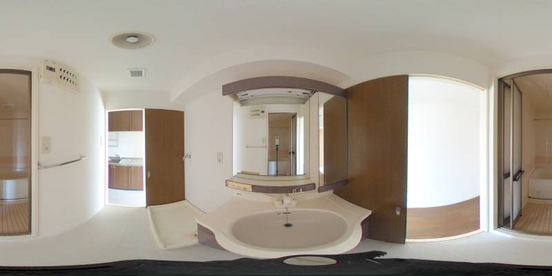 パノラマ画像洗面所