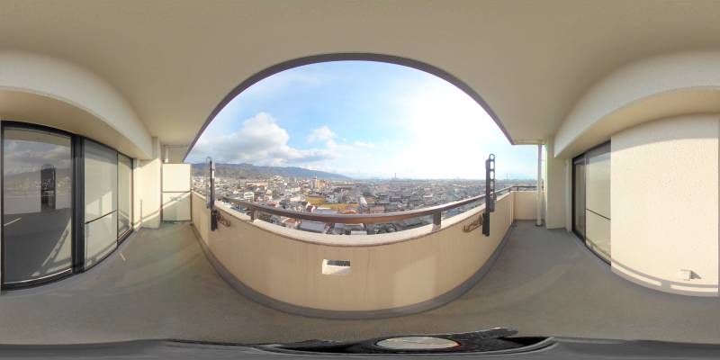 パノラマ画像バルコニー