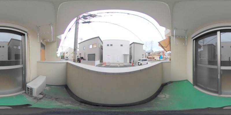 パノラマ画像バルコニー