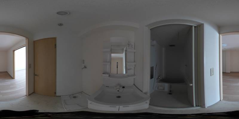 パノラマ画像洗面所