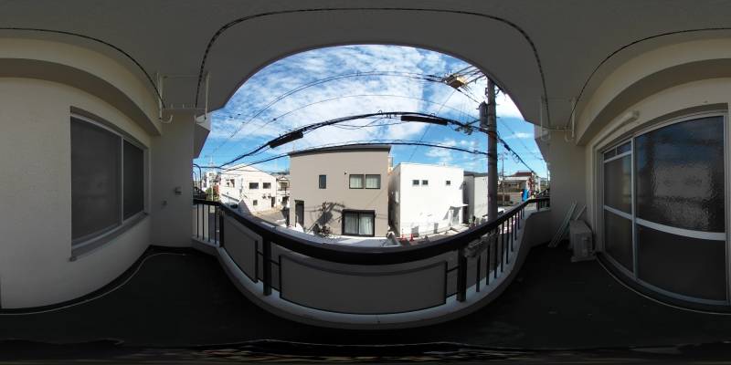 パノラマ画像バルコニー