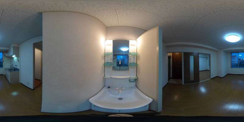 パノラマ画像洗面所